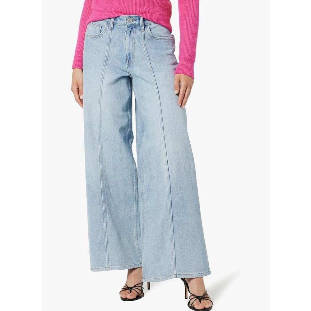 The Drop Women's Frida Relaxed Fit Jeans, Light Indigo, Size 37 or 14W - Picture 4 of 5